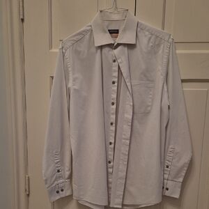 Men's Van Heusen Cream with micro checkers Dress Shirt